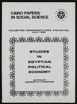 Notes on the Political Economy of Eighteenth Century Egypt: The Ruling Class and Its Socio-Economic Impact by Abdel Aziz Ezz El Arab