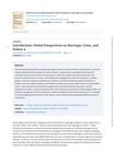 Introduction: Global Perspectives on Marriage, Crisis, and Nation. Domestic Tensions, National Anxieties: Global Perspectives on Marriage, Crisis, and Nation