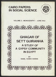 Ghagar of Sett Guiranha: A study of a Gypsy community in Egypt by Nabil Sobhi Hanna